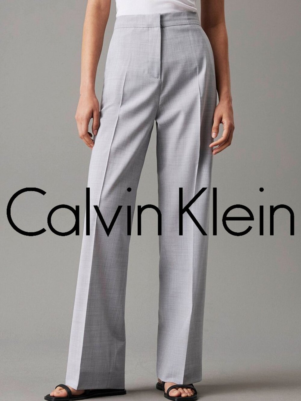 CALVIN KLEIN ~ Gray Trousers “TIN” ~ 18W ~ NWT